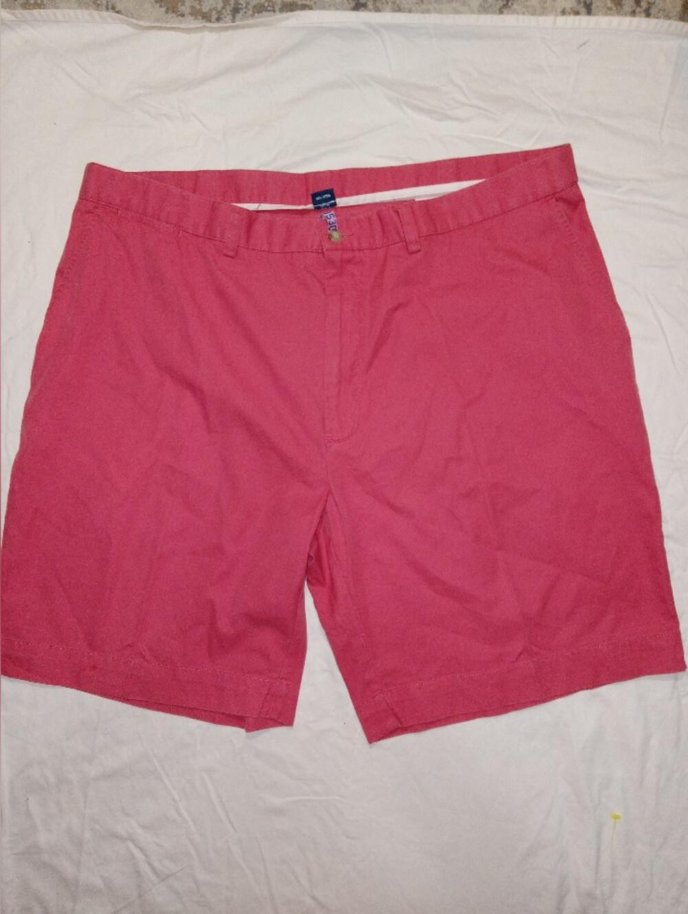 Polo by Ralph Lauren Sz 42 Men's Salmon Color Flat-Front Shorts DryClean Tag